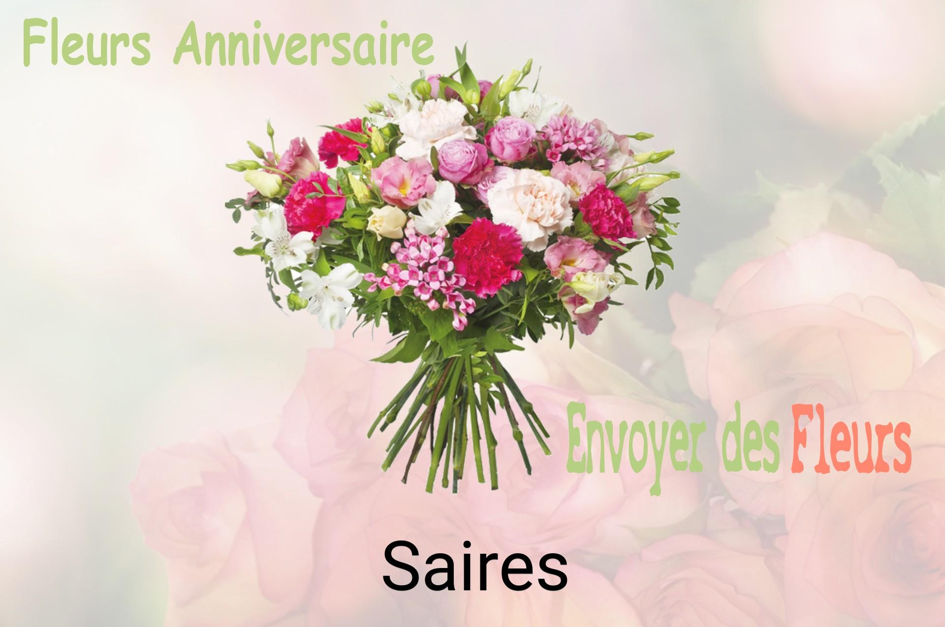 Bouquet de fleurs d’anniversaire livré à Saires