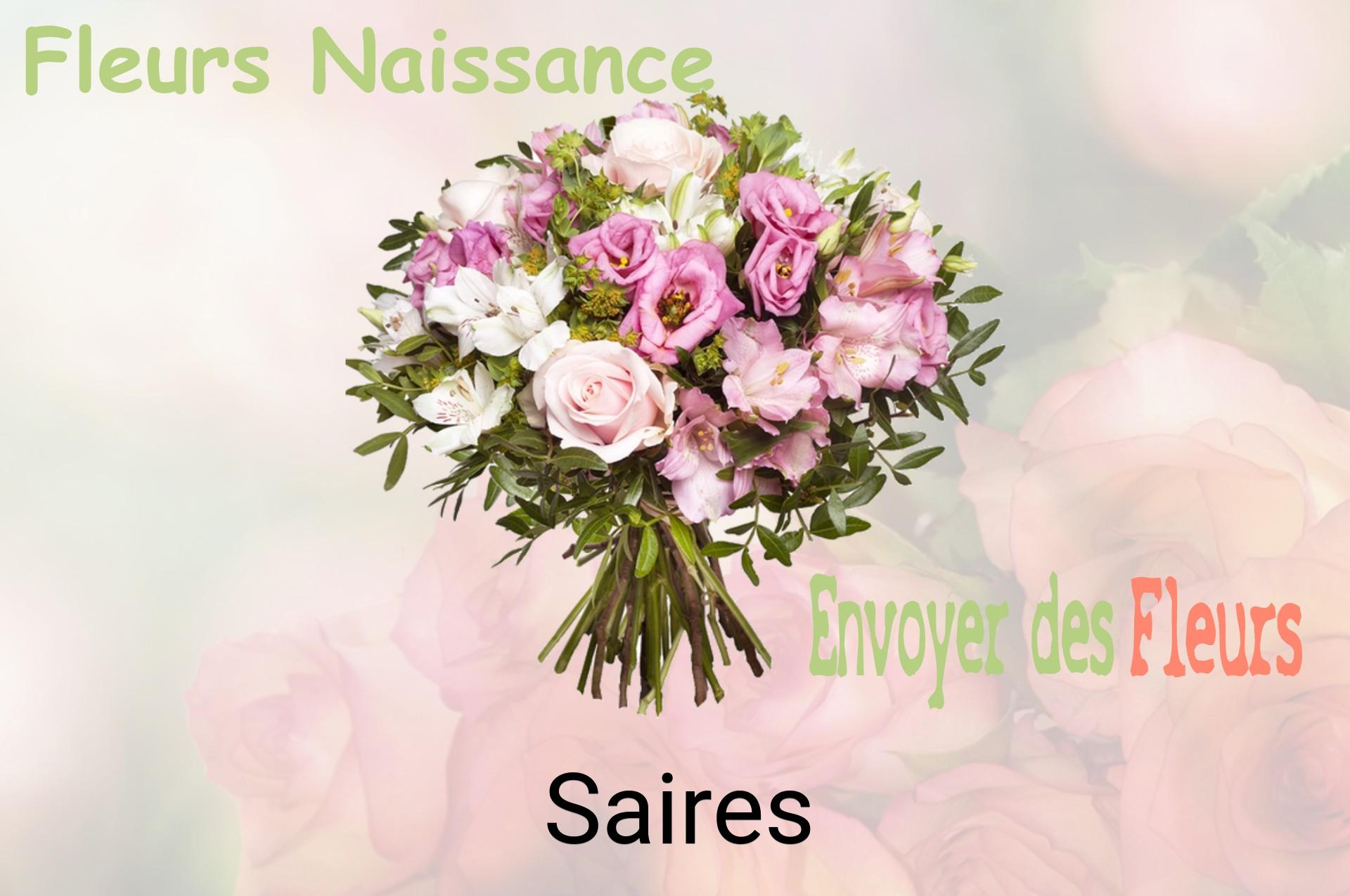 Bouquet de fleurs de naissance livré à Saires